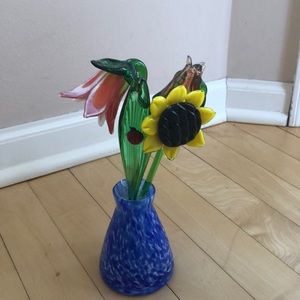 Glass flowers in Vase